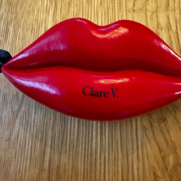 Clare V Red Lips Fob NWT retail $75 - Picture 3 of 7